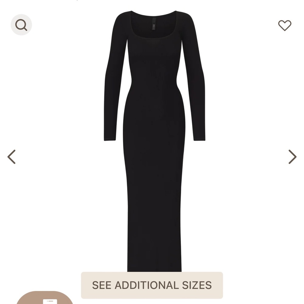 BRAND NEW Skims Long Sleeve Dress XXS